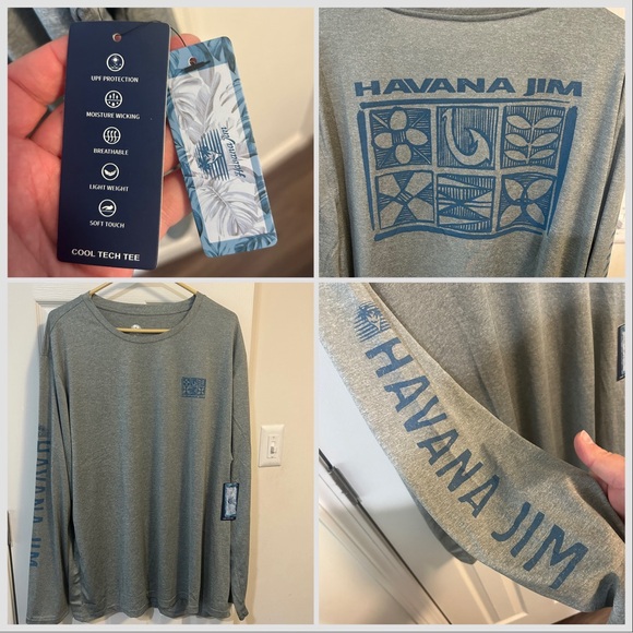 NWT Havana Jim Long Sleeve UPF Shirt. NEVER WORN - Picture 2 of 8